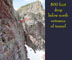 800 Foot Cliff below the Tunnel exit
