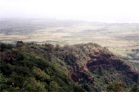 The chin and body of the Sleeping Giant